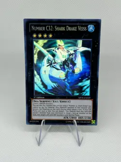 Yu-Gi-Oh Number C32: Shark Drake Veiss ABYR-EN039 1st Edition Ghost Rare - Image 1