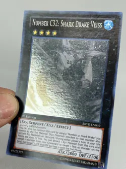 Yu-Gi-Oh Number C32: Shark Drake Veiss ABYR-EN039 1st Edition Ghost Rare - Image 2