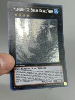 Yu-Gi-Oh Number C32: Shark Drake Veiss ABYR-EN039 1st Edition Ghost Rare - Image 3