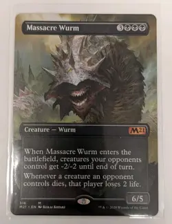 Massacre Wurm (Alternate Art) Core Set 2021 - MTG MYTHIC - Image 1