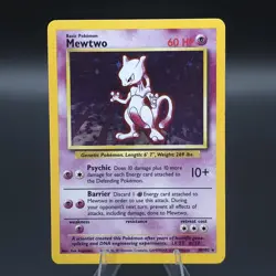 Mewtwo - 010/102 Holo Rare Base Set Unlimited- NM Pokemon TCG - Image 1