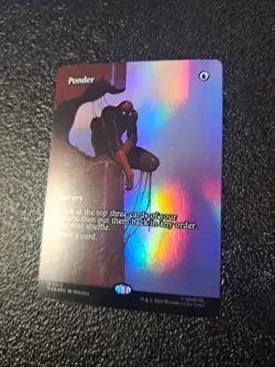 MTG - Ponder (Borderless) - Marvel Universe Eternal-Legal (Foil) - Image 2