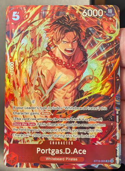 Portgas.D.Ace (Illustration Box Vol.5) ST15-005 One Piece Promo Cards Foil - Image 1
