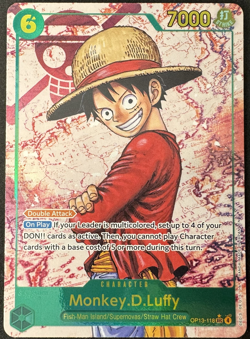 One Piece Monkey D. Luffy OP13-118 SEC Alt Art -Carrying On His Will - Image 1