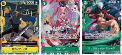 ONE PIECE Card Game Zoro Mihawk Perona SP PROMO Pack V Jump Oct Bonus New - Image 1
