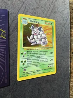 Pokemon Nidoking 11/102 Holo Rare Base Set 136💎NM LP +💎 - Image 2