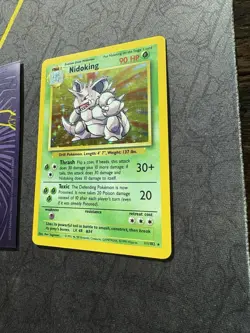 Pokemon Nidoking 11/102 Holo Rare Base Set 136💎NM LP +💎 - Image 5
