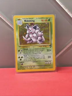 Pokemon TCG Nidoking Base Set 2 Holo Rare Card 11/102 LP/NM - Image 1