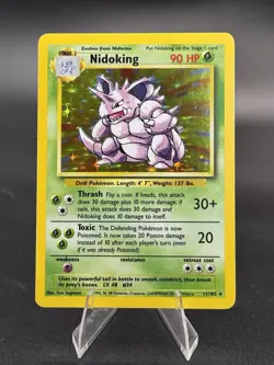 Nidoking - 11/102 - Base Set Unlimited 1999 - WOTC - Holo Rare - NM/LP - Pokemon - Image 1
