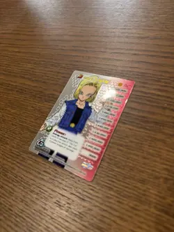 DBZ CCG DRAGON BALL Z ANDROID 18 THE SMART ONE LV3 #198 HI-TECH FOIL CELL SAGA - Image 1