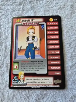DBZ Dragon Ball Z Android 18 133 CCG Unlimited Cell Saga Score MP - Image 1