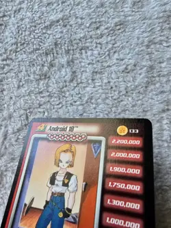 DBZ Dragon Ball Z Android 18 133 CCG Unlimited Cell Saga Score MP - Image 2