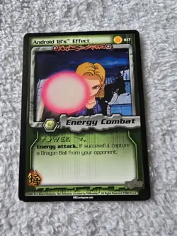 DBZ Dragon Ball Z Android 18's Effect 107 CCG Unlimited Cell Games Saga MP - Image 1