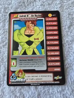DBZ Dragon Ball Z Android 16, The Machine 177 CCG Unlimited Cell Saga MP - Image 1