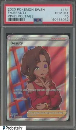 2020 Pokemon Sword & Shield Vivid Voltage #181 Full Art Beauty PSA 10 - Image 1