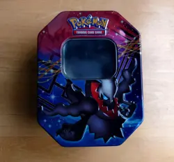 POKEMON TCG Legendary EX Tin Darkrai Rayquaza Mewtwo TIN ONLY 2012 - Image 1