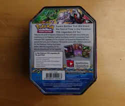 POKEMON TCG Legendary EX Tin Darkrai Rayquaza Mewtwo TIN ONLY 2012 - Image 4