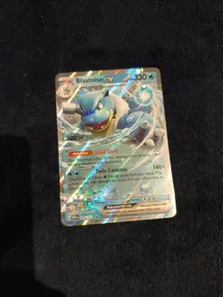 Pokemon TCG Blastoise Holo EX Double Rare Scarlet & Violet 151 Card 009/165 - Image 1