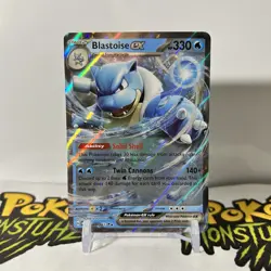 Blastoise ex 009/165 Scarlet & Violet 151 Double Rare Holo Pokemon TCG Card NM - Image 1