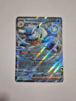 Blastoise ex 009/165 Scarlet & Violet 151 Double Rare Holo Pokemon TCG Card NM - Image 1
