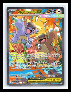 💥 Pokemon TCG Mega Kangaskhan EX # 182/132 Holo Rare ME01 Mega Evolution - Image 1