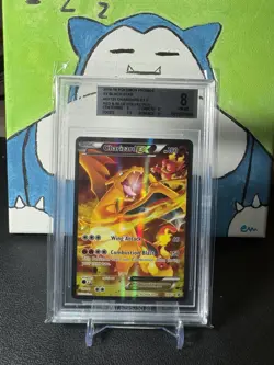 BGS 8 Charizard EX XY121 Black Star Promo FULL ART HOLO PROMO Pokemon Card - Image 1