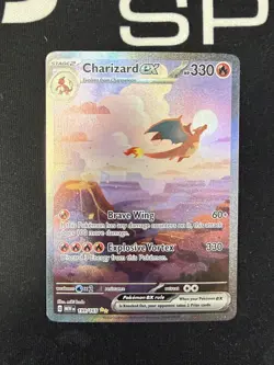 2023 Pokemon S&V 151 Charizard ex 199/165 SIR Full Art NM Very Clean Holy Grail! - Image 1