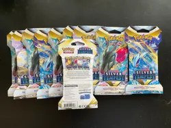 Pokemon TCG Sword & Shield Silver Tempest Factory Sealed Booster Pack Lot of 10 - Image 2