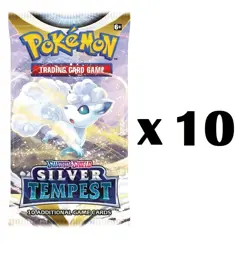 Lot Of 10 - Pokemon TCG Silver Tempest Booster Packs Sealed - Ships Fast - Image 1