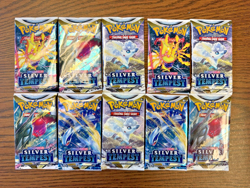 Pokemon TCG: Silver Tempest Lot of TEN (10) Booster Packs! New, Sealed! - Image 1