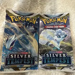 LOT OF 2 ~ Pokemon TCG Silver Tempest Booster Packs *Factory Sealed* - Image 1