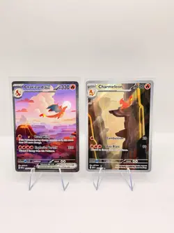 Pokemon 151 Charizard ex SIR 199/165 & Charmeleon IR 169/165 Lot - Image 1