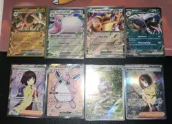 pokemon 151 english Lot 8 Cards Sir, Full Art , Illustration Rare, Ex Near Mint - Image 1