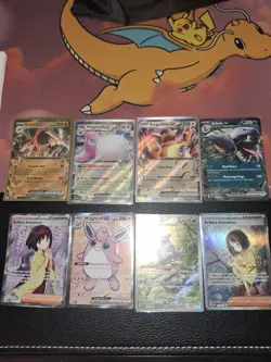 pokemon 151 english Lot 8 Cards Sir, Full Art , Illustration Rare, Ex Near Mint - Image 2