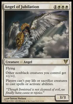 MTG Magic the Gathering Angel of Jubilation (2/252) Avacyn Restored LP - Image 1