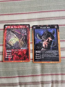 1995 Rage CCG 2 Card Set - Pumpkin Man and A Bus Full of People - Image 2