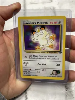 Pokemon - Giovanni's Meowth - Gym Challenge 74/132 - Common - NM Vintage Card - Image 1