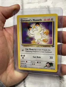Pokemon - Giovanni's Meowth - Gym Challenge 74/132 - Common - NM Vintage Card - Image 2