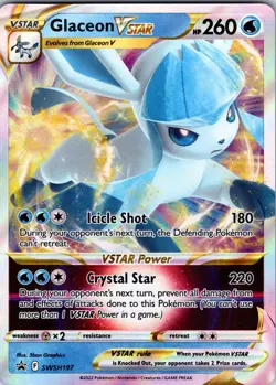 Glaceon VSTAR - Holo SWSH: Sword & Shield Promo Cards SWSH197 NM Pokemon TCG - Image 1
