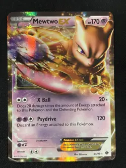 Mewtwo EX 54/99 Ultra Rare Holo Next Destinies Pokemon Card - Image 1