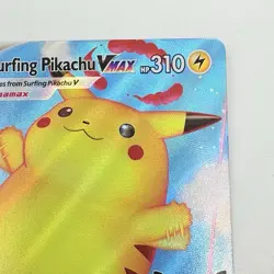 Pokemon TCG Surfing Pikachu VMAX Holo Card 009/025 Celebrations Series 2021 - Image 4