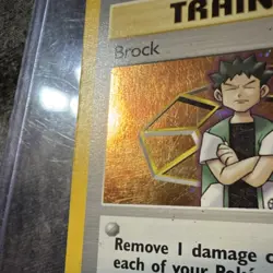Pokemon TCG Brock Trainer Gym Heroes 15/132 Holo Rare Unlimited English Card - Image 2