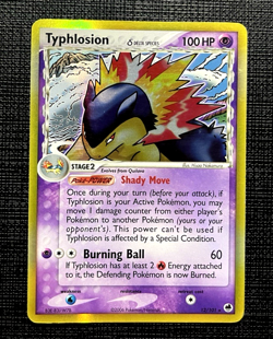 Pokemon TCG Typhlosion Delta Species Holo Rare Card #12/101 EX Dragon Frontiers - Image 1