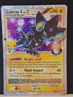Pokemon Card Luxray GL LV.X 109/111 Celebrations Classic Collection Near Mint - Image 2