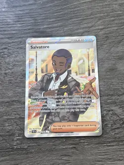 Salvatore - 202/162 - Pokemon Temporal Forces Full Art Trainer Card NM - Image 1