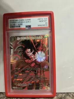 2018 DBS Card Game - Hyper Evo SS4 Son Goku SCR PSA 10 #BT3-123 - Image 1