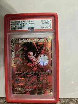2018 DBS Card Game - Hyper Evo SS4 Son Goku SCR PSA 10 #BT3-123 - Image 2