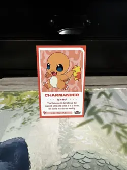 POKEMON Baby Chibi Card #004 Charmander Peru Cute Collection US Seller - Image 1