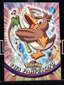Farfetch'd #83 1998 Topps Pokemon TV Animation Edition Blue Logo Pokemon Card - Image 3