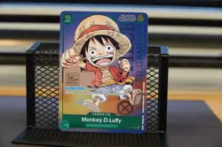 Monkey D. Luffy P-037 One Piece Promo Card TCG 1st Anniversary Stamped Foil NM - Image 1